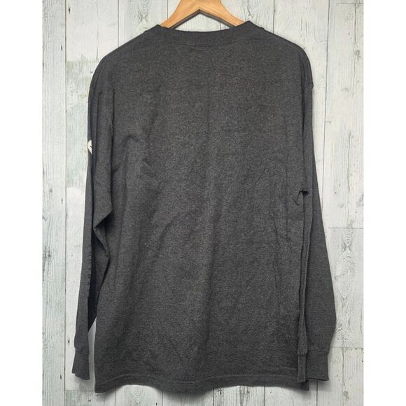 NFL Team Apparel Pittsburgh Steelers PA Spellout Football Long Sleeve Tee Shirt - Picture 3 of 6